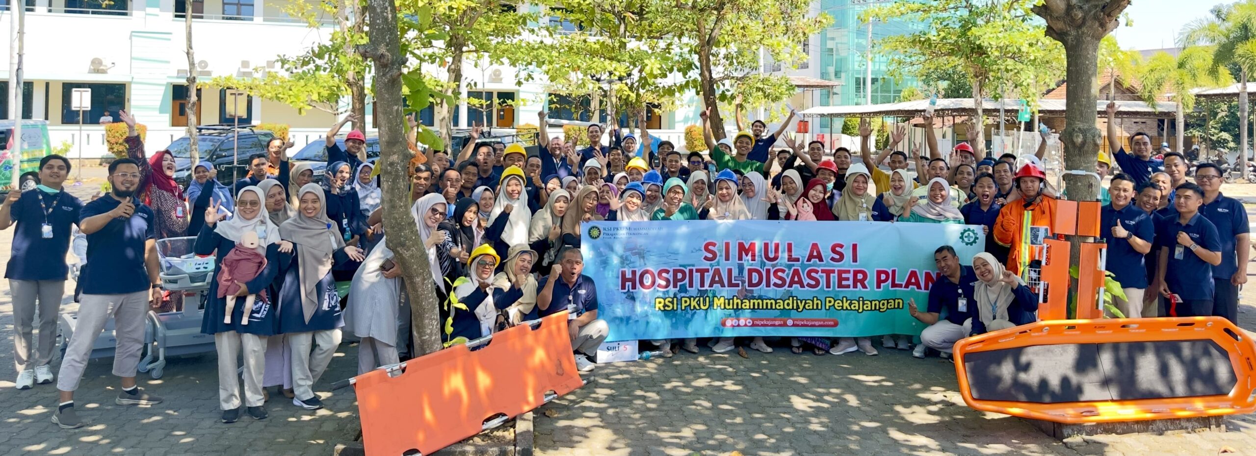 Tingkatkan Kesiapsiagaan Bencana, RSI PKU Muhammadiyah Pekajangan Gelar Simulasi Hospital Disaster Plan (HOSDIP)